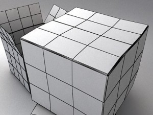 photoreal cardboard carton high res 3D Модель