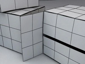 photoreal cardboard carton high res 3D Model