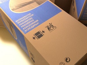 photorealistic cardboard box high res Model 3D