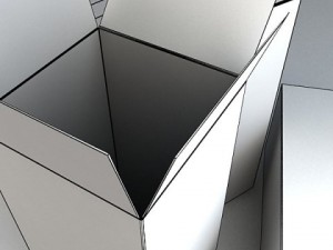 photorealistic cardboard box high res Model 3D