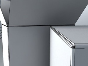 photorealistic cardboard box high res Model 3D