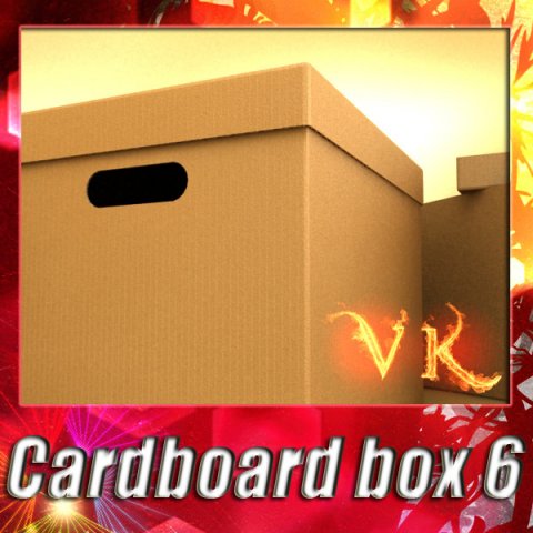 photorealistic cardboard banker box high res 3D Model .c4d .max .obj .3ds .fbx .stl .blend 