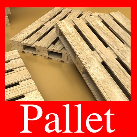 photorealistic wood pallet high res Modello 3D .c4d .max .obj .3ds .fbx .stl .blend