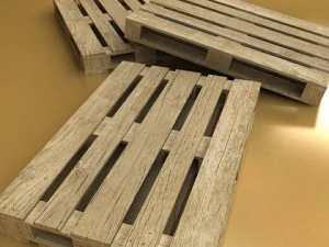 photorealistic wood pallet high res 3D Model