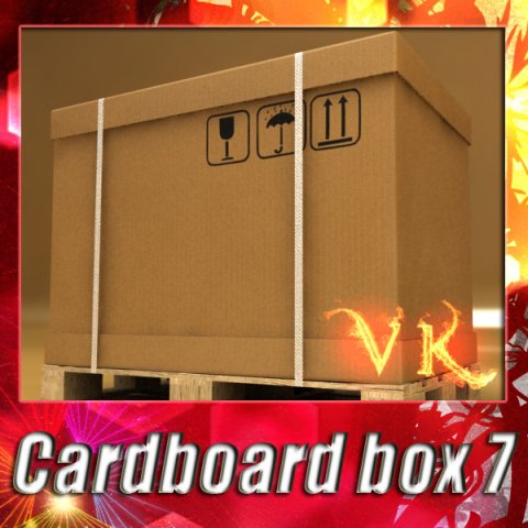 photorealistic cardboard box  pallet high res Modèle 3D .c4d .max .obj .3ds .fbx .stl .blend 