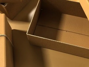 photorealistic cardboard box  rope high res 3D Model