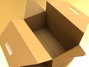 photorealistic cardboard carrier box high res Modelo 3D