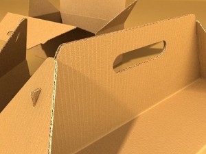 photorealistic cardboard carrier box high res Modelo 3D