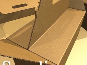 photorealistic cardboard carrier box high res Modelo 3D