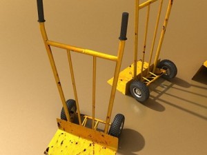 hand truck high res textures 3D Модель