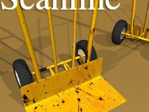 hand truck high res textures 3D Model