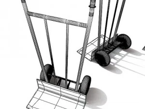 hand truck high res textures 3D Model