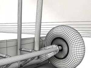 hand truck high res textures 3D Model