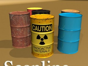 metal drums  pallets bundle high res 3Dモデル