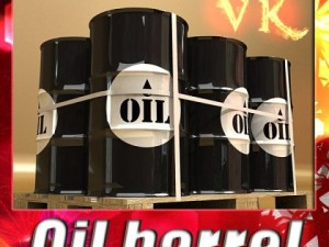 metal oil drums  pallet high resolution 3D Model