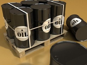 metal oil drums  pallet high resolution Modello 3D