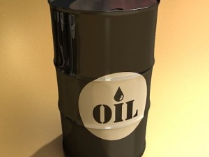 metal oil drums  pallet high resolution Modello 3D