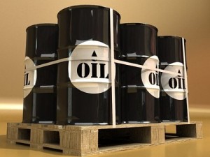 metal oil drums  pallet high resolution Modello 3D