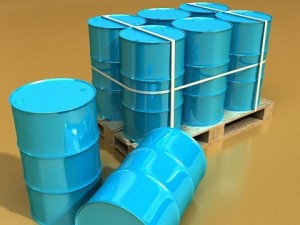 blue barrel pallet high resolution textures 3D 모델