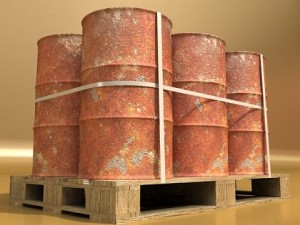 rusty barrel pallet high resolution textures Modelo 3D