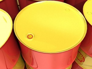 shell oil metal drums  pallet 3D Model