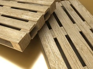 shell oil metal drums  pallet 3D Model