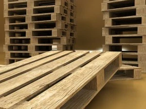 shell oil metal drums  pallet 3D Model