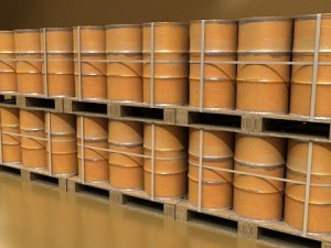 pallet  metal drums high resolution 3D Model