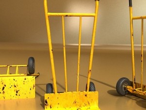 hand truck  55 gallon drums high res Model 3D
