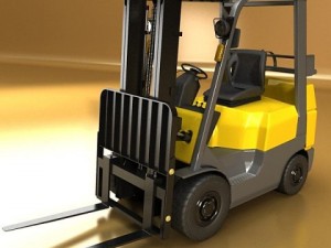 forklift high detail Modello 3D