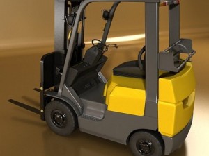 forklift high detail Modello 3D