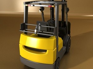 forklift high detail Modello 3D