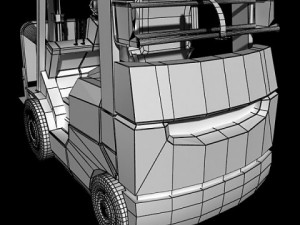 forklift high detail Modello 3D