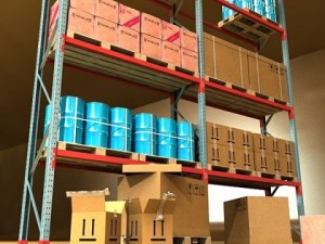 industrial shelving  props high detail Modello 3D