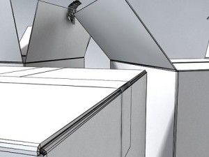 industrial shelving  props high detail Modello 3D