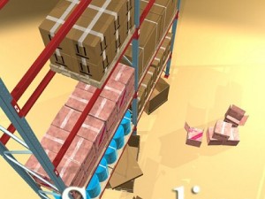 industrial shelving  props high detail Modello 3D