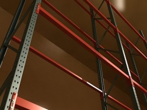 industrial shelving high detail 3D Model