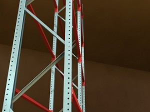 industrial shelving high detail 3D Model