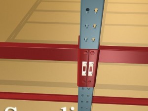 industrial shelving high detail 3D Model