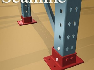 industrial shelving high detail 3D Model