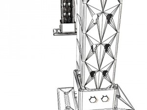 industrial shelving high detail 3D Model