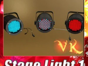 ger&ccedil;ek&ccedil;i sahne ışığı 01 3D Model