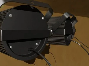 realistic stage light 01 3D Model