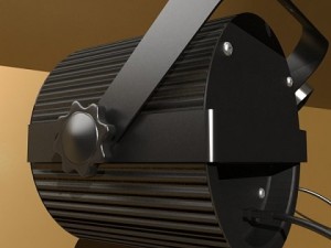 realistic stage light 01 3D Model