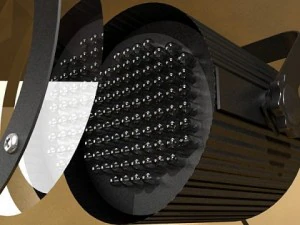 realistic stage light 01 3D Model
