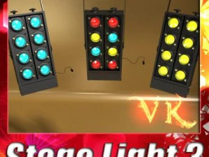 cabe&ccedil;a m&oacute;vel levou luz de palco 03 Modelo 3D