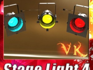 spotlight stage light 04 3D Model