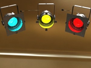 spotlight stage light 04 3D Model