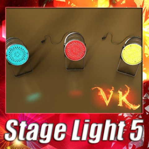 spotlight stage light 05 3D Model .c4d .max .obj .3ds .fbx .stl .blend 