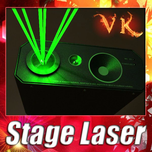 laser stage light 06 3D Model .c4d .max .obj .3ds .fbx .stl .blend 